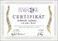 Dornova metoda - certifikát