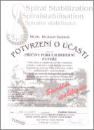 Certifikát Spirální stabilizace