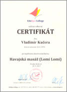 Certifikát Lomi Lomi