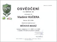 Certifikát Míčková masáž